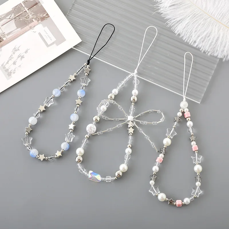 Women Accessories Picture - Модный бисерный ремешок-цепочка для телефона с