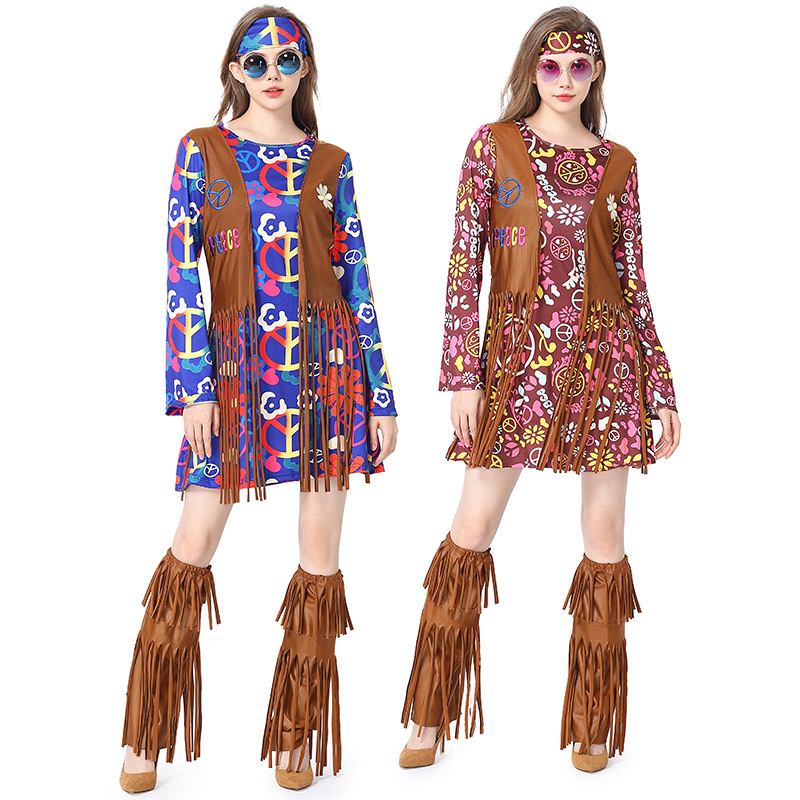 Women'S Accessories In The 60S - Хэллоуин Диско Платье 70-х 60-х годов
