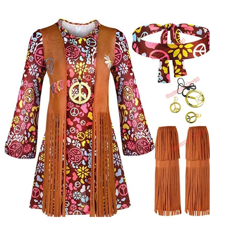 Women'S Accessories In The 60S - 2026 Peace Love Женская вечеринка 60-х