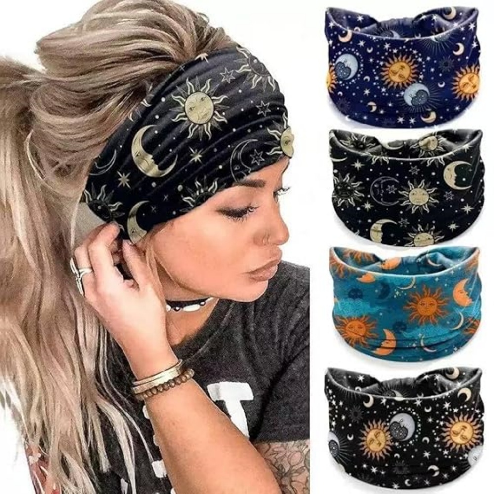 Women'S Yoga Accessories - Набор из 4 широких повязок на