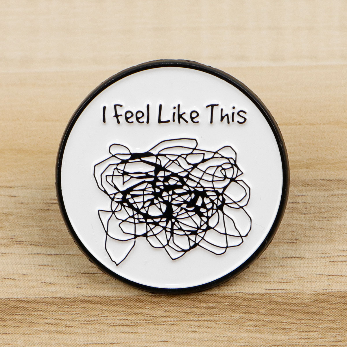 Women Accessories Picture - I FEEL LIKE THIS Эмалированная булавка