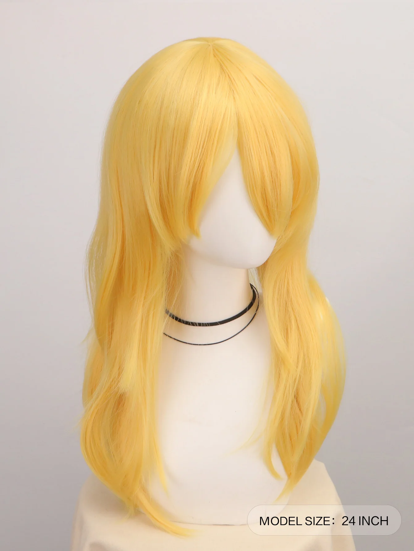 Women'S Yellow Accessories - Желтые длинные великолепные волнистые вьющиеся парики