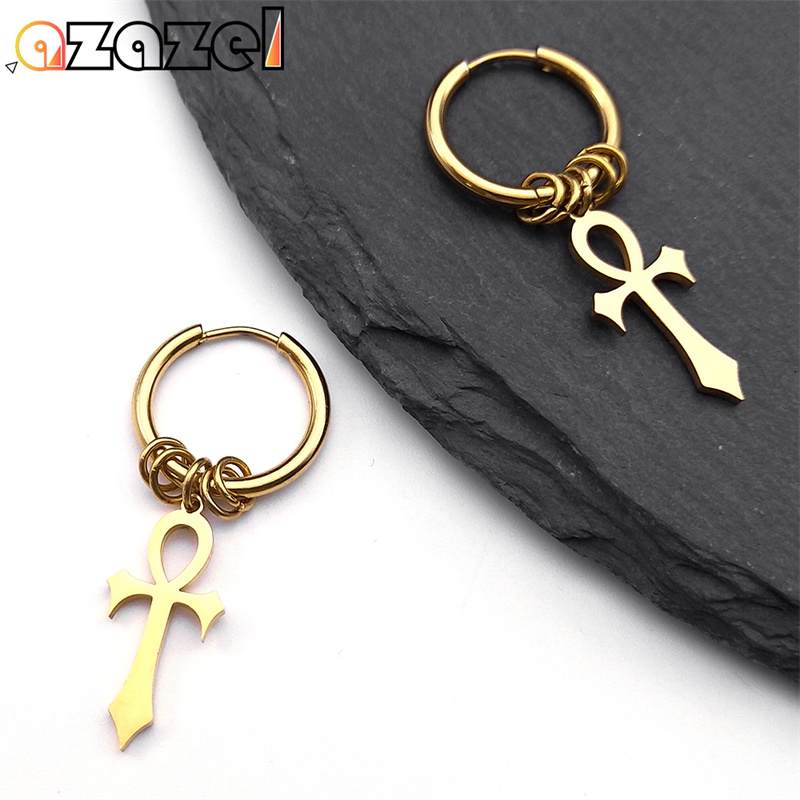 Women Accessories Egypt - Женские серьги-кольца из нержавеющей стали, с