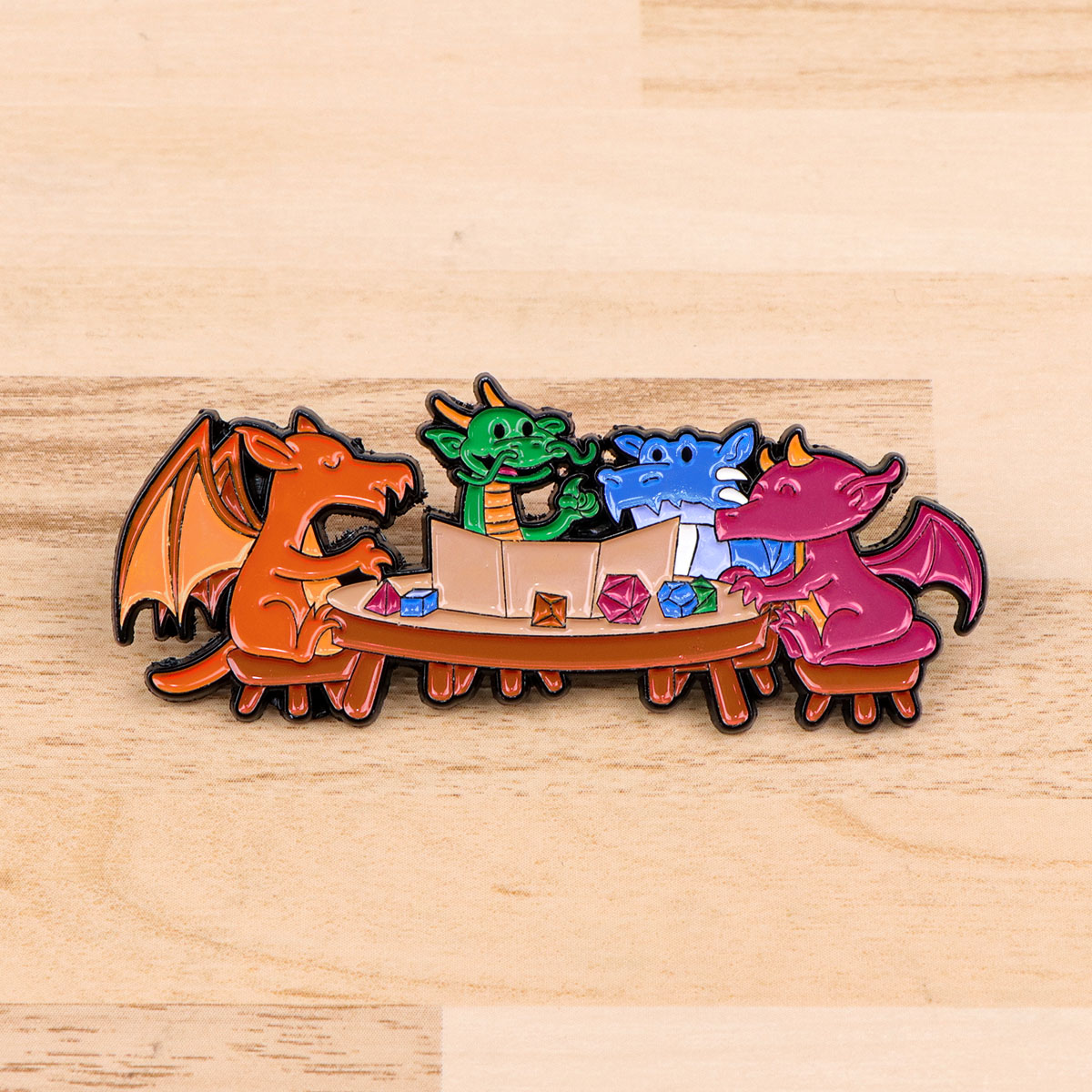 Game Dice Enamel Pin Dragon Ba – обзор и цена Women Accessories Picture