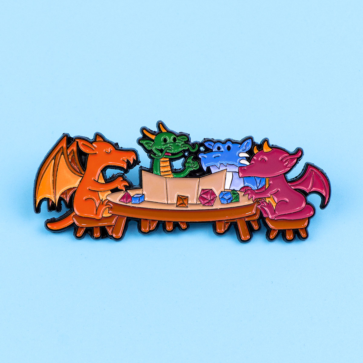 Game Dice Enamel Pin Dragon Ba – обзор и цена Women Accessories Picture