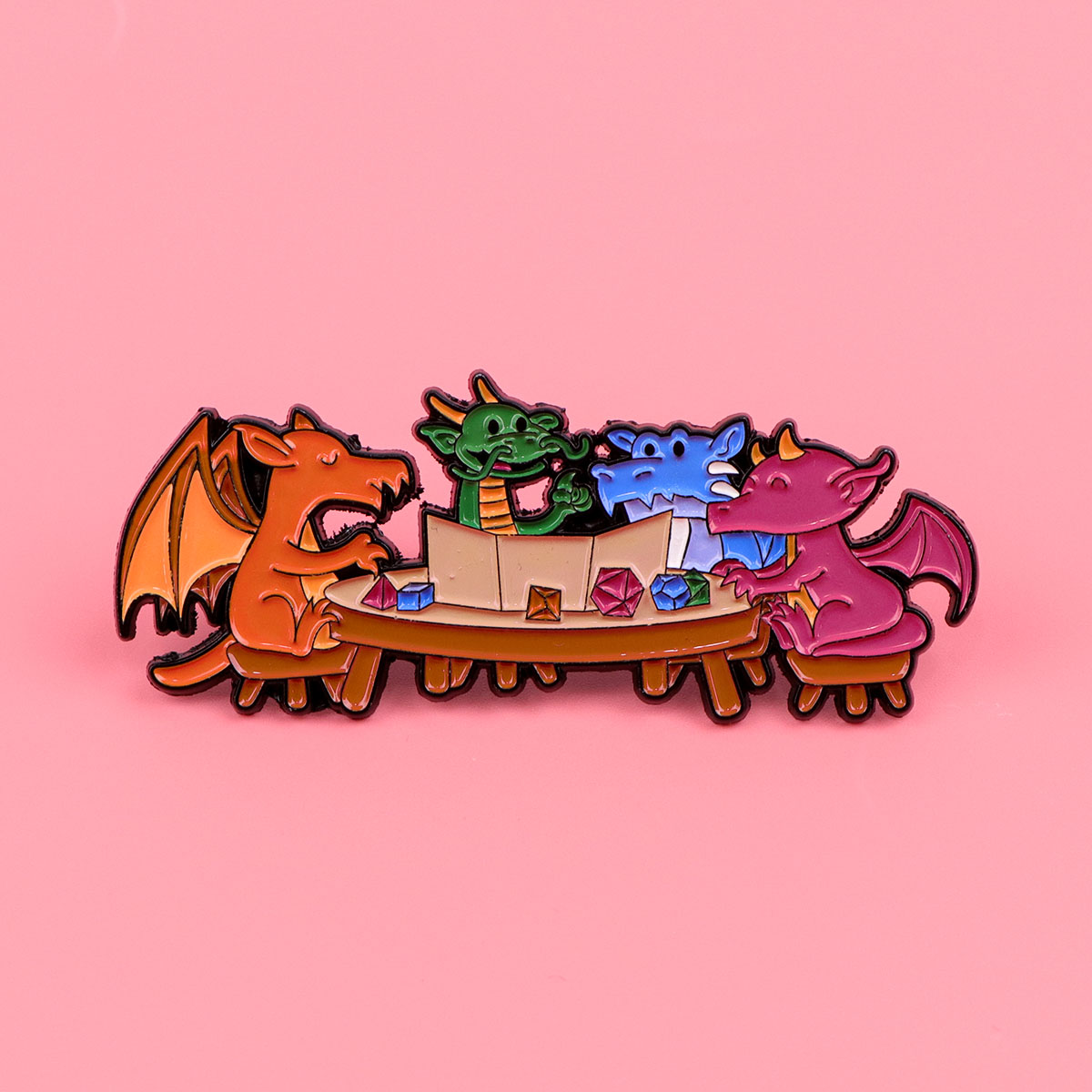 Game Dice Enamel Pin Dragon Ba – обзор и цена Women Accessories Picture