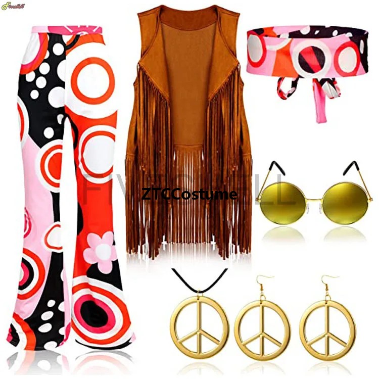 Костюм в стиле хиппи для женщи – обзор и цена Women'S Accessories In The 60S