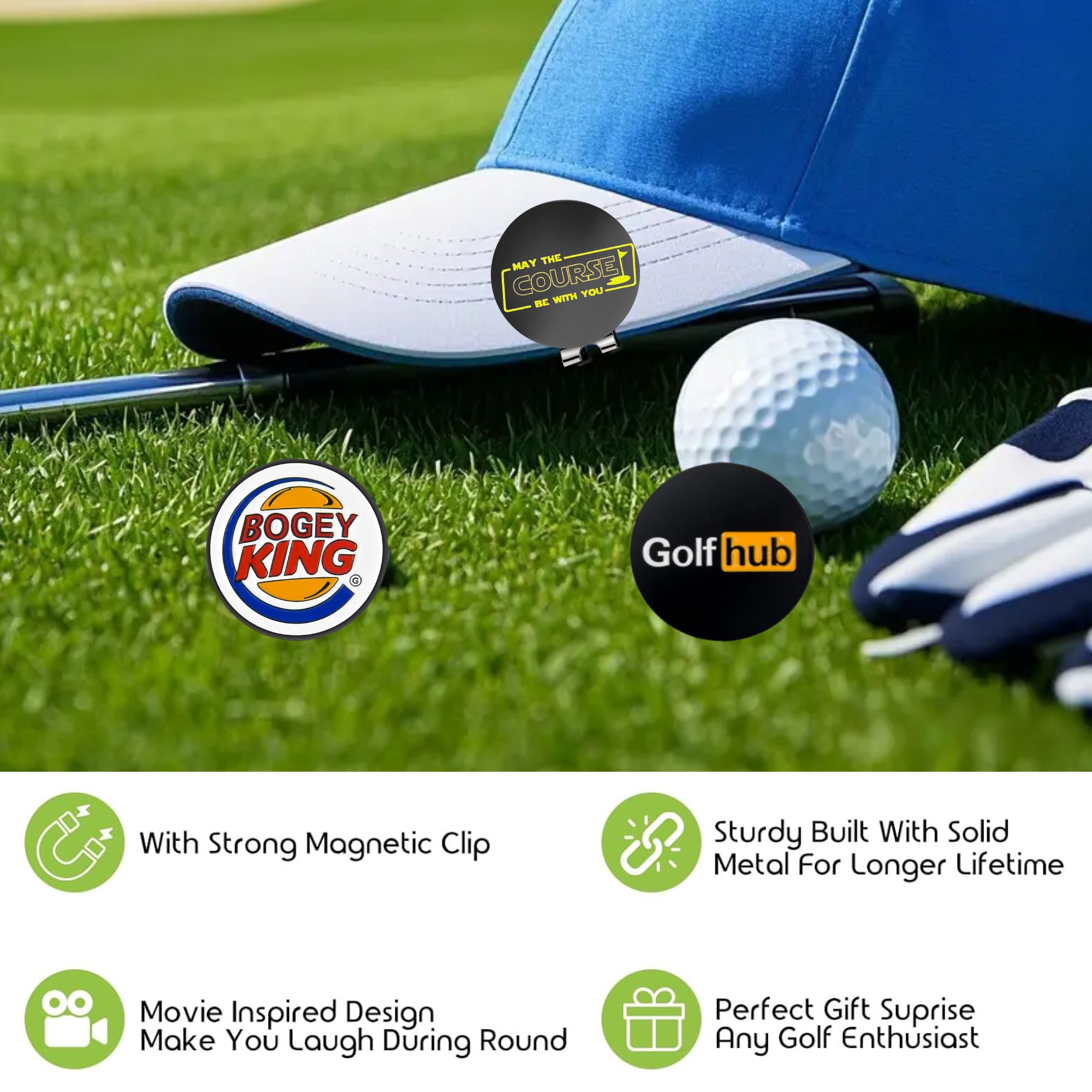Набор из 3 забавных маркеров д – обзор и цена Women'S Golf Accessories